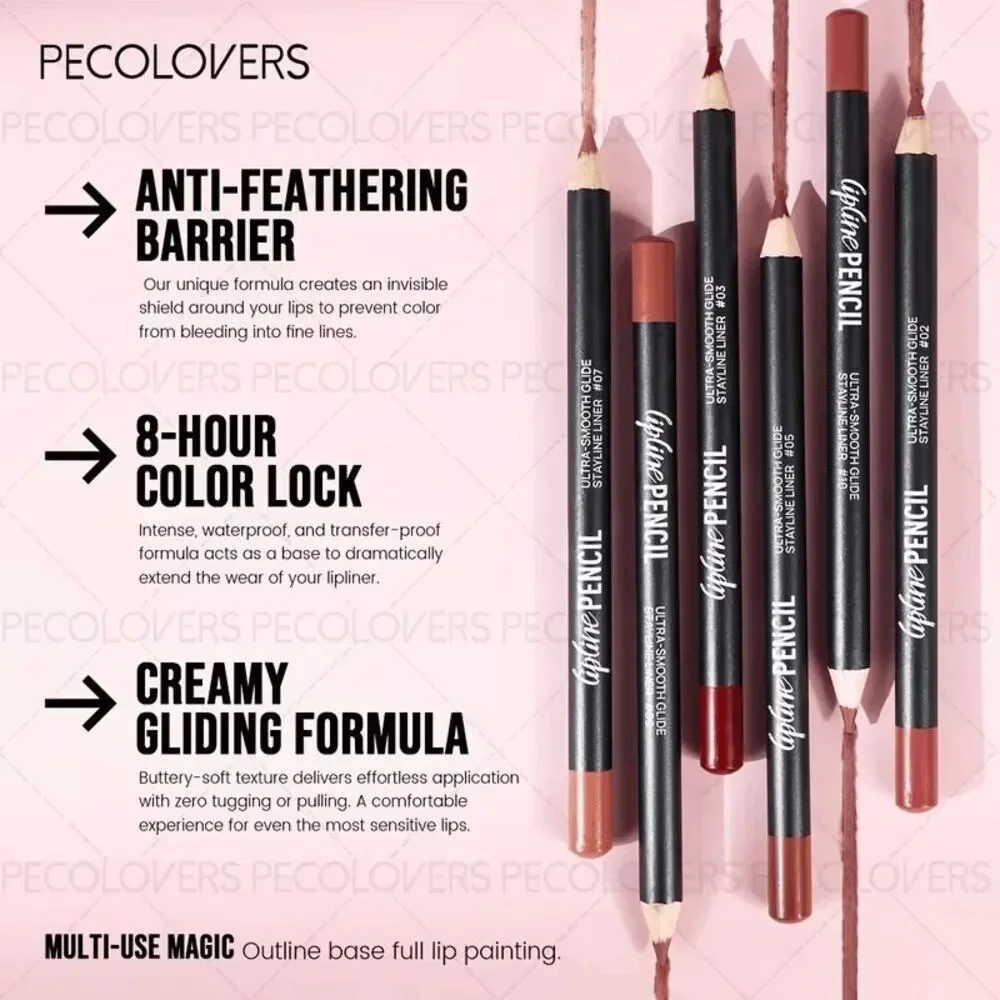 Lip Liner Matte Waterproof 2-in-1 Lip Pencil and Lipstick